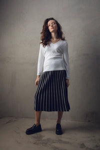 Marble Fashions Ribbed Front Knit