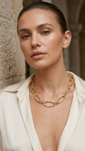 Envy Oval Link Necklace - Gold