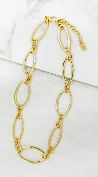 Envy Oval Link Necklace - Gold