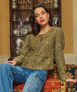 EsQualo Green Tweed Jacket