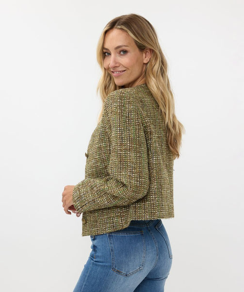 EsQualo Green Tweed Jacket