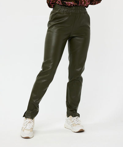 EsQualo Vegan Leather Treggings