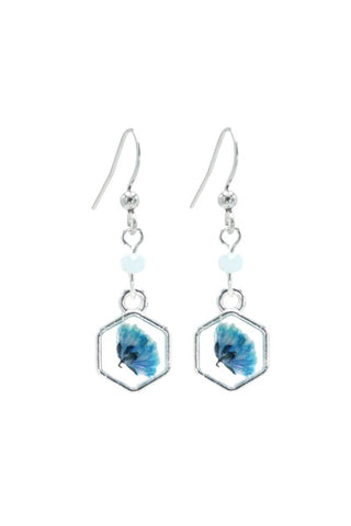 Rosie Fox Aquamarine Gemstone Flower Earrings