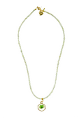 Rosie Fox Prehnite Gemstone Flower Necklace