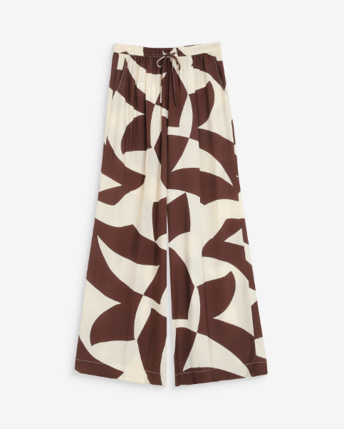 Grace & Mila Veni Graphic Print Wide Leg Trousers