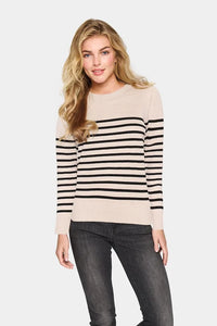 Saint Tropez Striped Mila Roundneck Knit