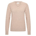 HV Society Celia V-Neck Cable Knit Jumper