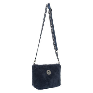 HV Society Donya Faux Fur Bag Navy