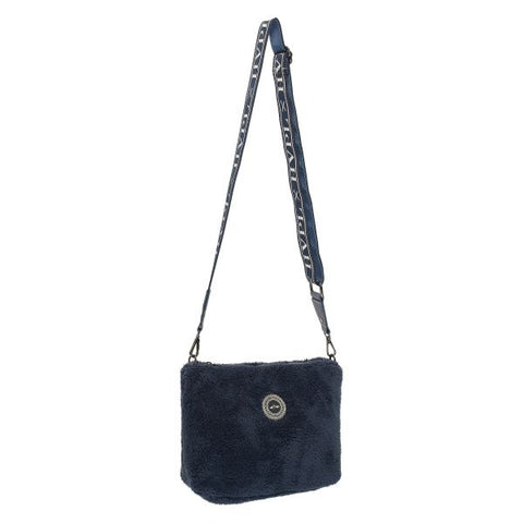 HV Society Donya Faux Fur Bag Navy
