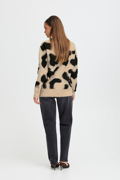 B.Young Minyax Animal Print Jumper