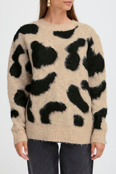 B.Young Minyax Animal Print Jumper