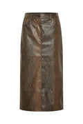 B.Young Yelloni Snake Print Skirt