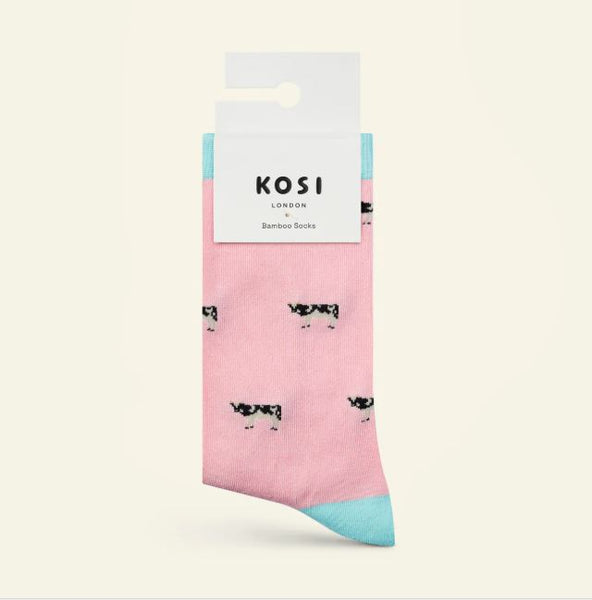 Kosi London Bamboo Socks - Cow