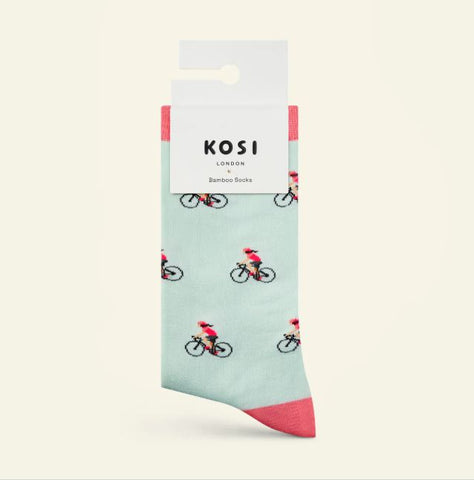Kosi London Bamboo Socks - Cyclist