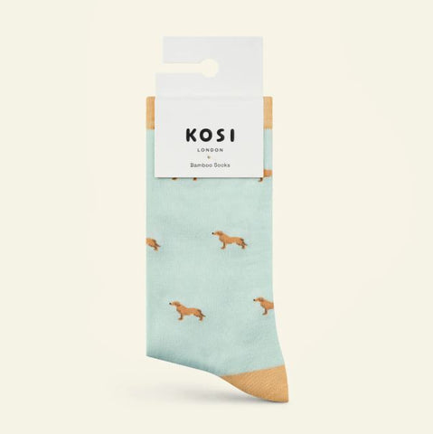 Kosi London Bamboo Socks - Golden Labrador