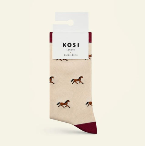 Kosi London Bamboo Socks - Horse