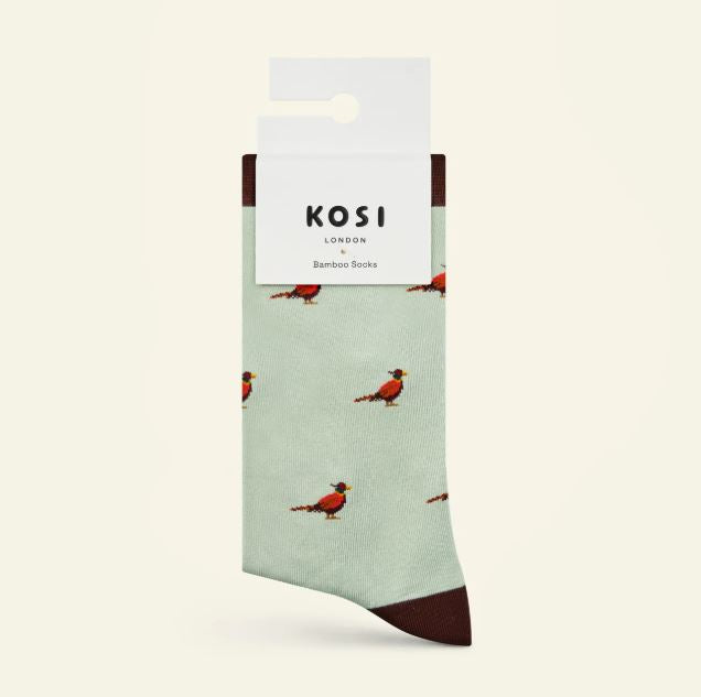 Kosi London Bamboo Socks - Pheasant