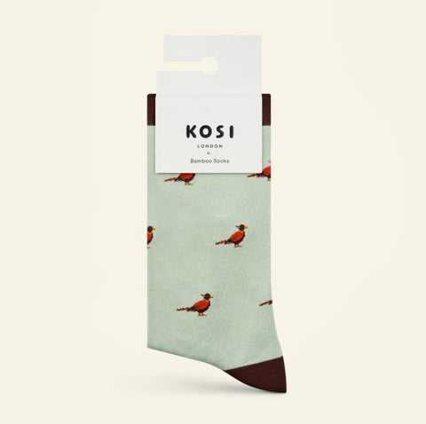 Kosi London Bamboo Socks - Pheasant