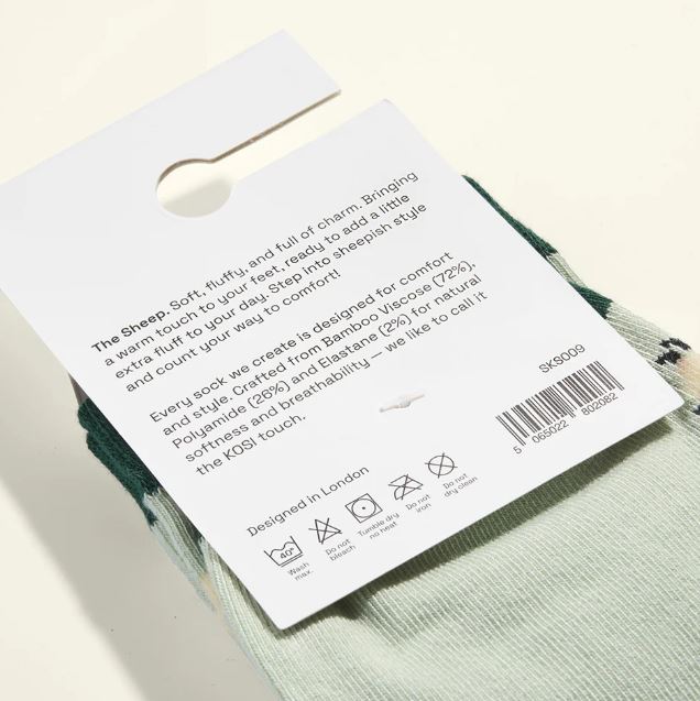 Kosi London Bamboo Socks - Sheep