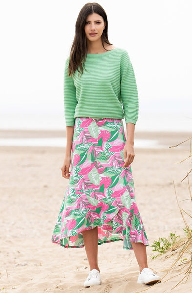 Marble Fashions Tropical Print Skirt