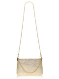 Pure White Leather Messenger Bag