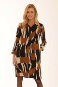 Pomodoro Graphic Print Tunic Dress