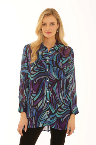 Pomodoro Mosaic Print Long Shirt