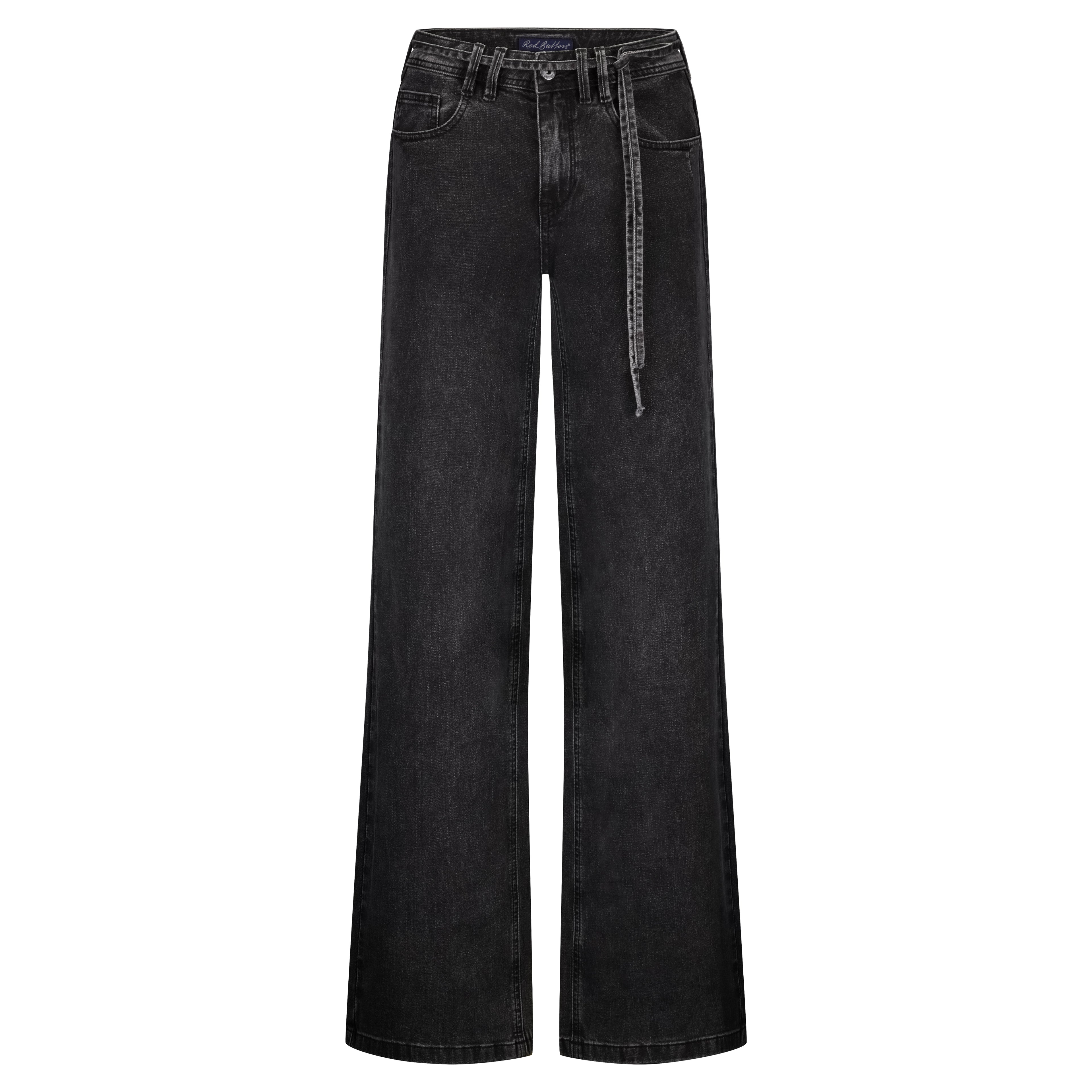 Red Button Claudette Washed Black Wide Leg Jeans
