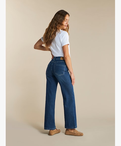 Red Button Colette Wide Leg Jeans - L31 - Darkstone Used