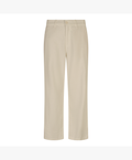 Red Button Conny Linen Cotton Wide Leg Trousers - Oatmeal