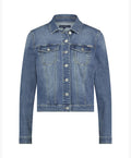 Red Button Jackie Pocket Front Denim Jacket - Midstone Used