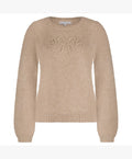Red Button Logo Front Jumper - Beige