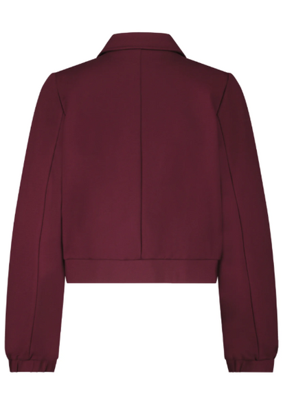 Red Button Punta Pocket Detail Bomber Jacket - Ruby