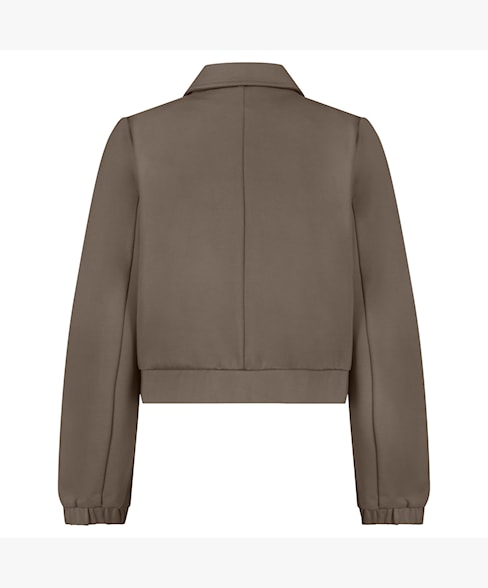 Red Button Punta Pocket Detail Bomber Jacket - Taupe