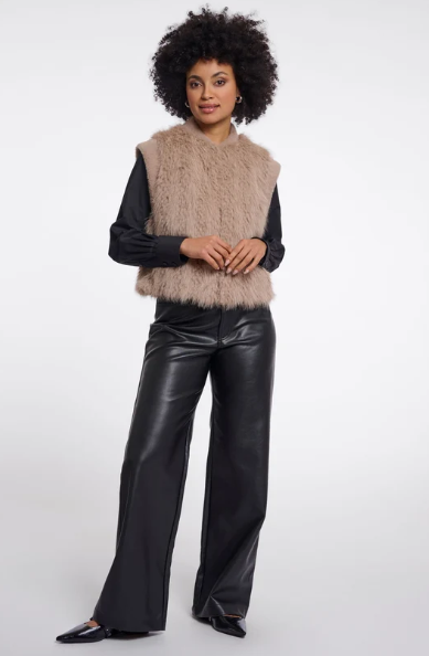 Rino & Pelle Alvita Faux Fur Feather Gilet