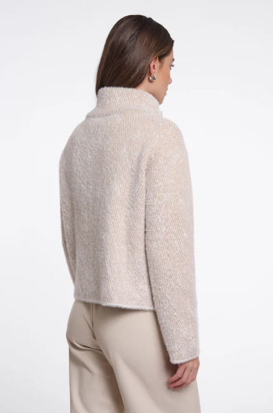 Rino & Pelle Beth Short Double Breasted Herringbone Knitted Jacket