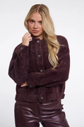 Rino & Pelle Bubbly Boxy Short Knitted Jacket - Fig