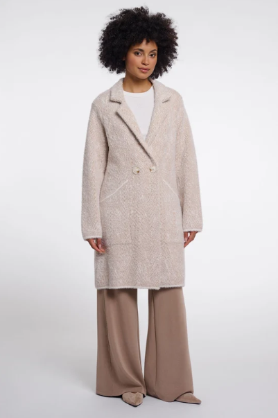 Rino & Pelle Madina Herringbone Knitted Coat