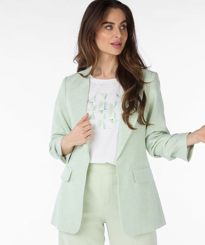 EsQualo Green Linen Look Blazer