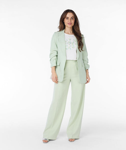 EsQualo Green Linen Look Blazer