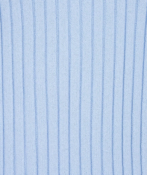 Esqualo Sleeveless Ribbed Top -Pale Blue