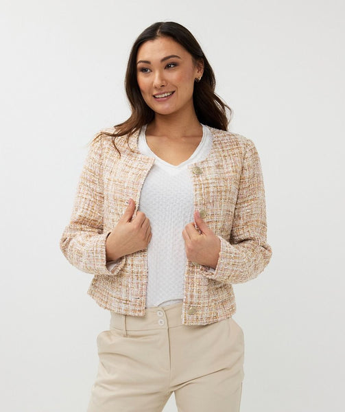 Esqualo Tweed Jacket - Pink