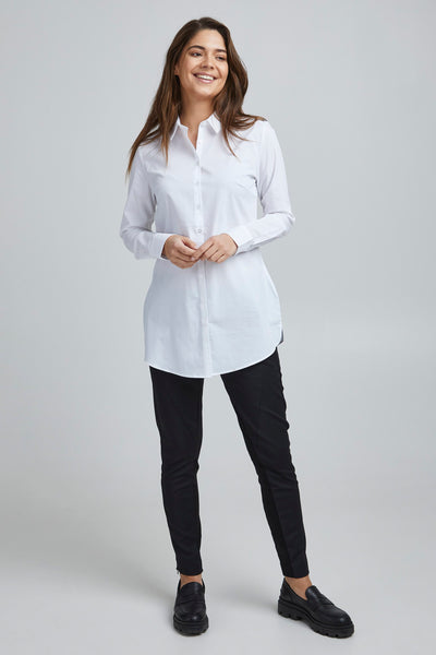 Fransa Long Button Through Shirt